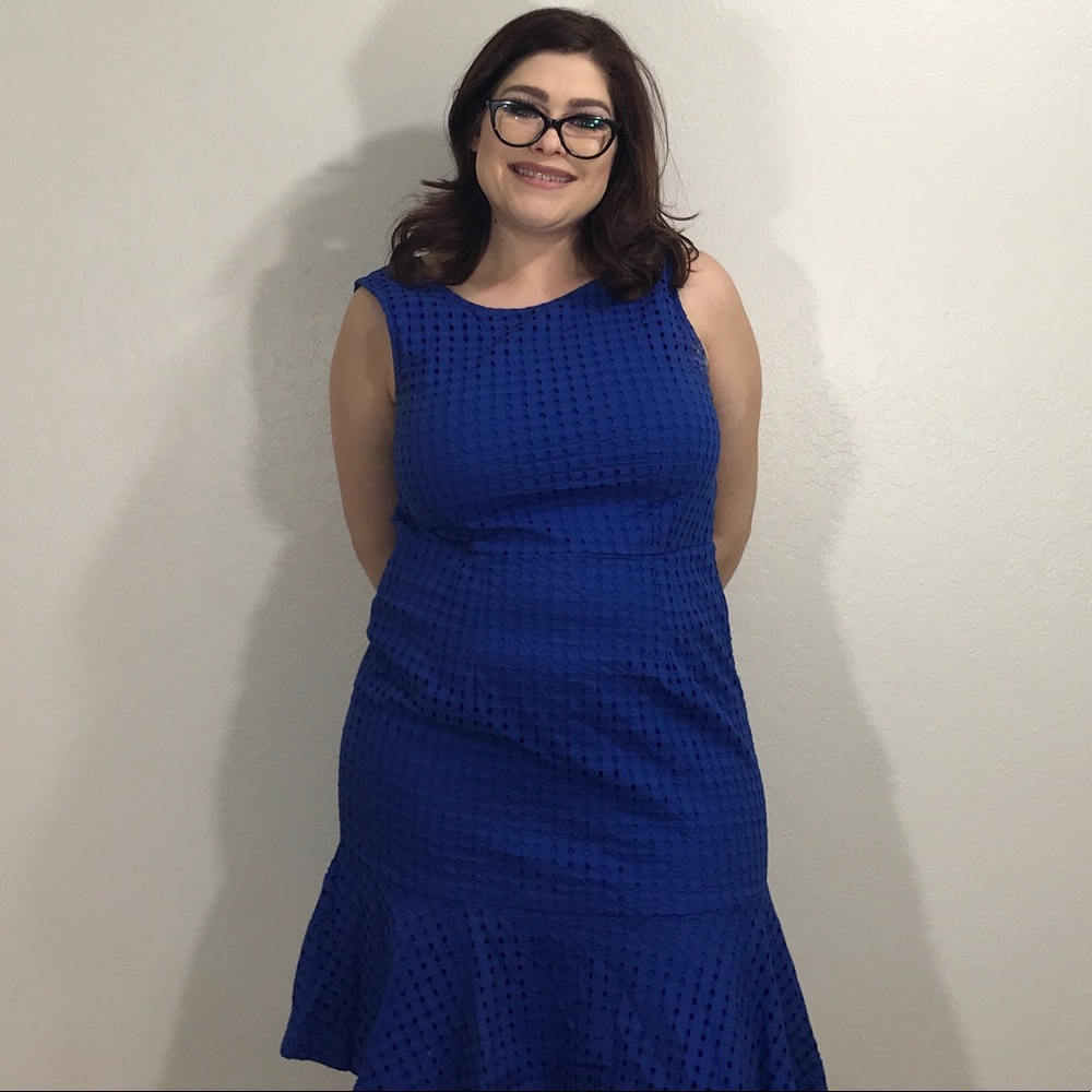 New York & Company Blue Dress